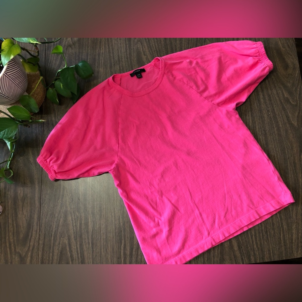 NWOT J Crew puff-sleeve t-shirt XXS